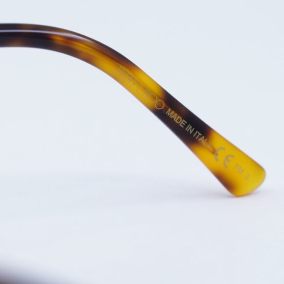 Jimmy Choo BA/G/S 0086 70 Sunglasses Havana/Gold Cat Eye Frame, Brown Lenses - Picture 6 of 8